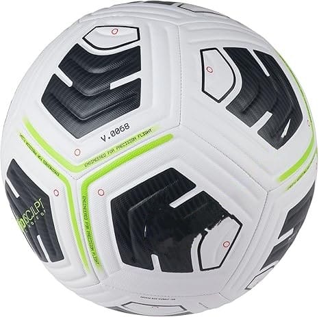 Unisex's NK Academy - Team Recreational Soccer Ball, White/Black/(Volt), 5