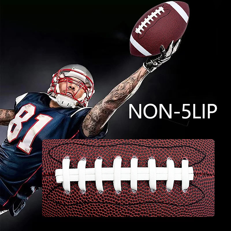 Rugby Inflatable American Football Leather Ball Indoor and Outdoor Sport with bracelet