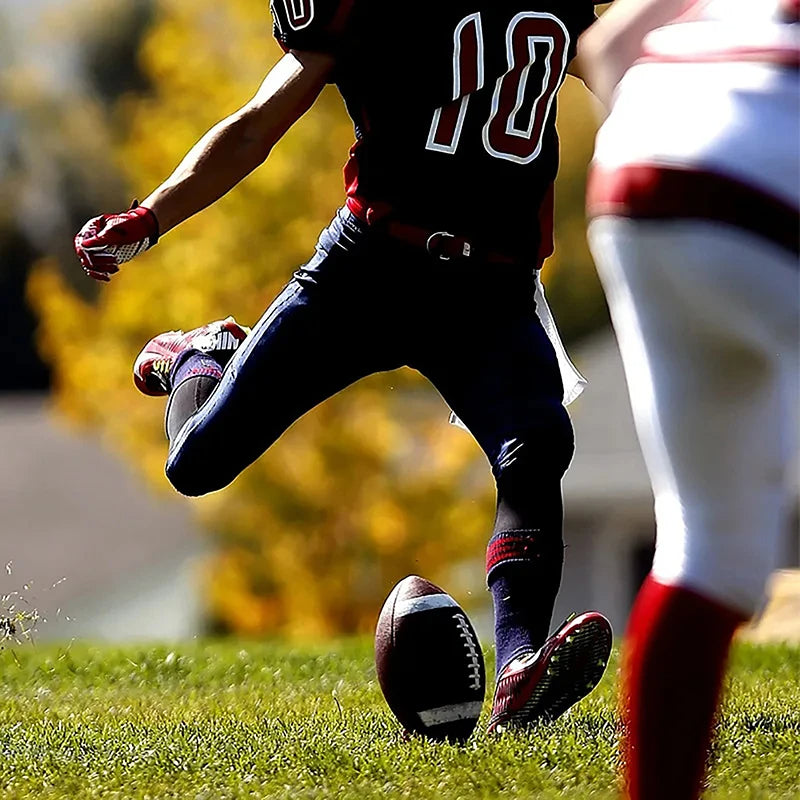 Rugby Inflatable American Football Leather Ball Indoor and Outdoor Sport with bracelet