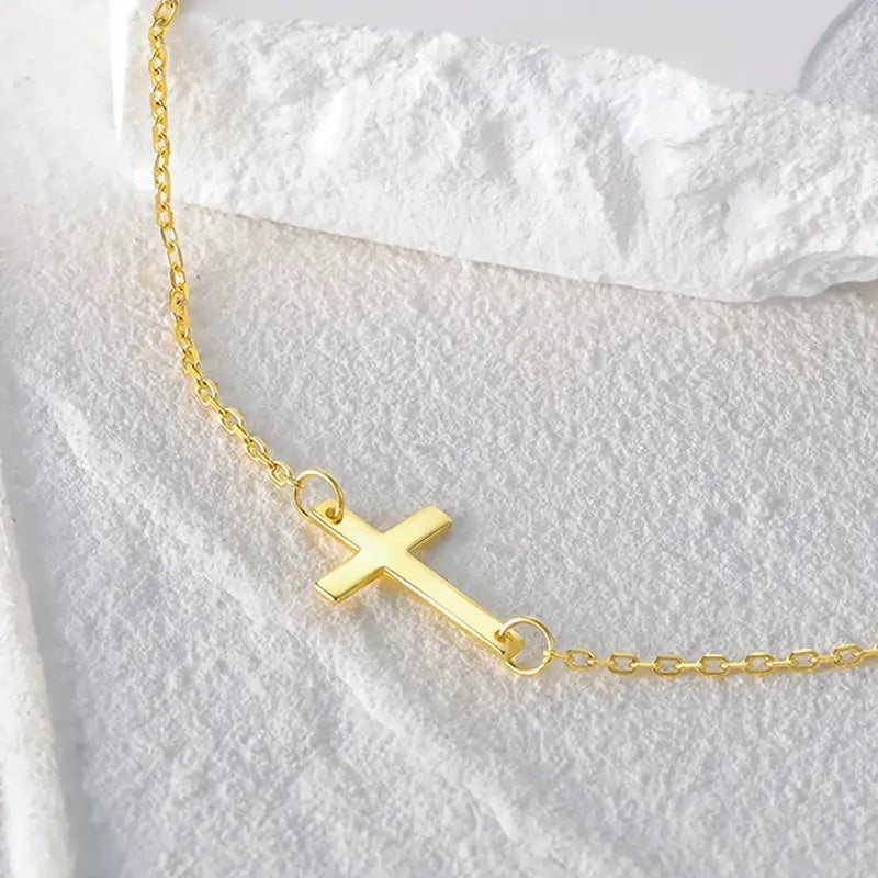 Stainless Steel Cross Accessory Ladies Chain Bracelet