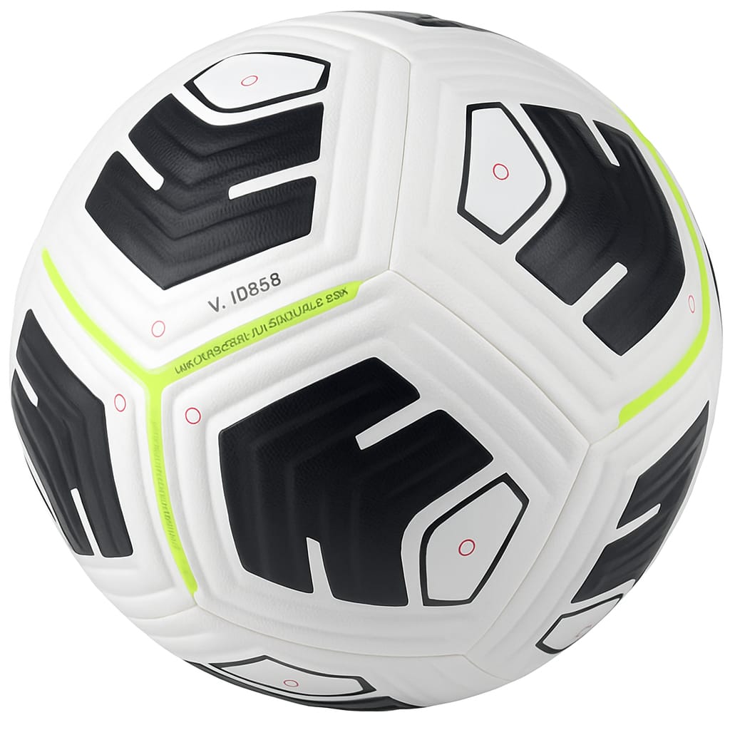 Unisex's NK Academy - Team Recreational Soccer Ball, White/Black/(Volt), 5